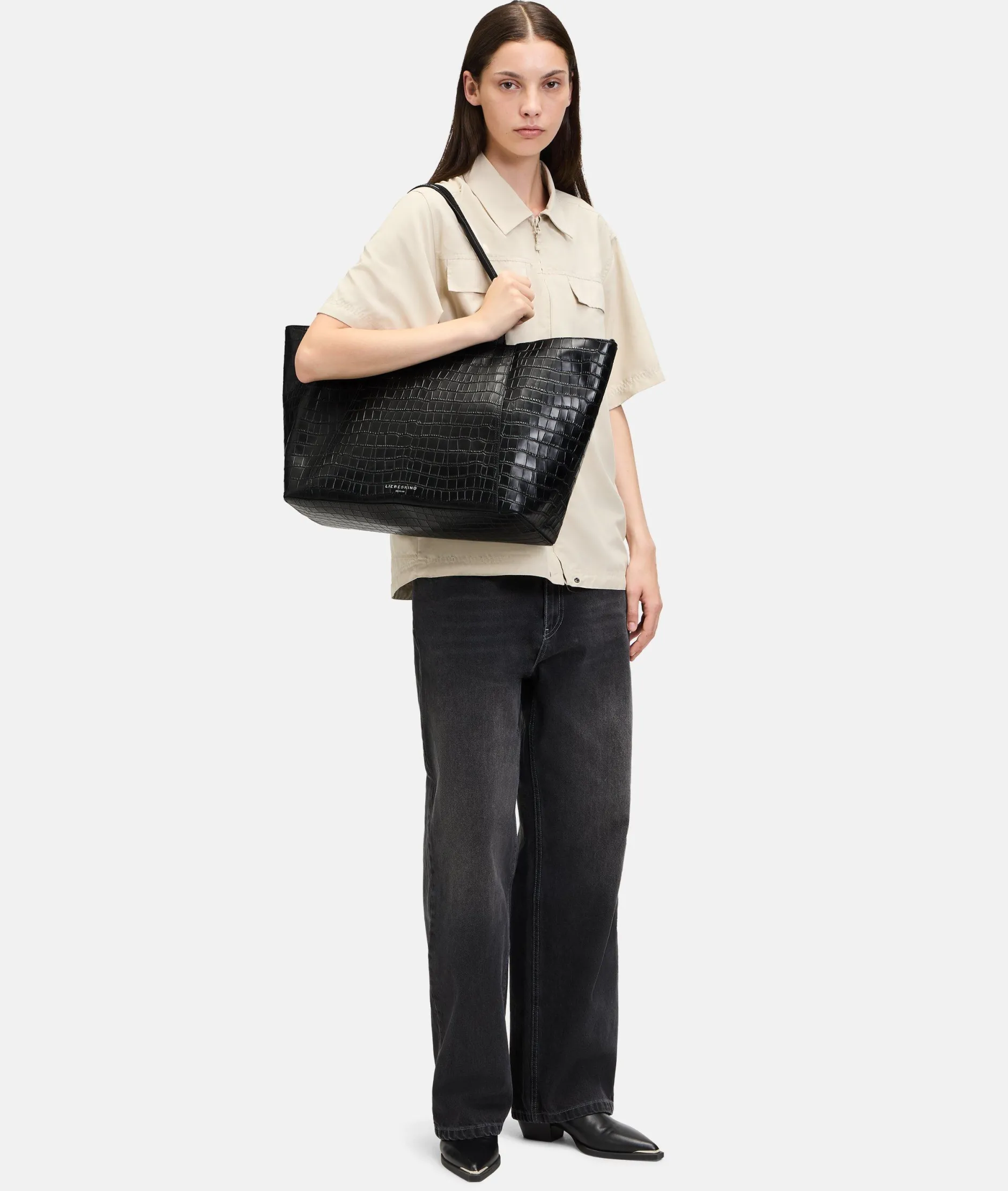 LIEBESKIND BERLIN Kroko Chudy Shopper L