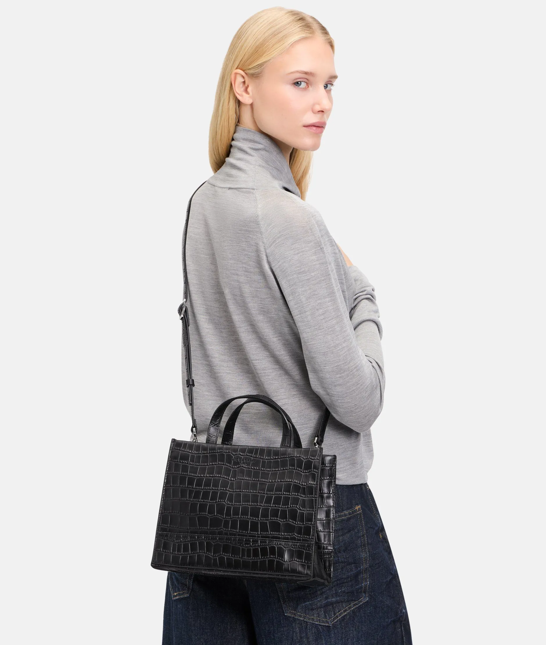 LIEBESKIND BERLIN Kroko Lou Satchel M