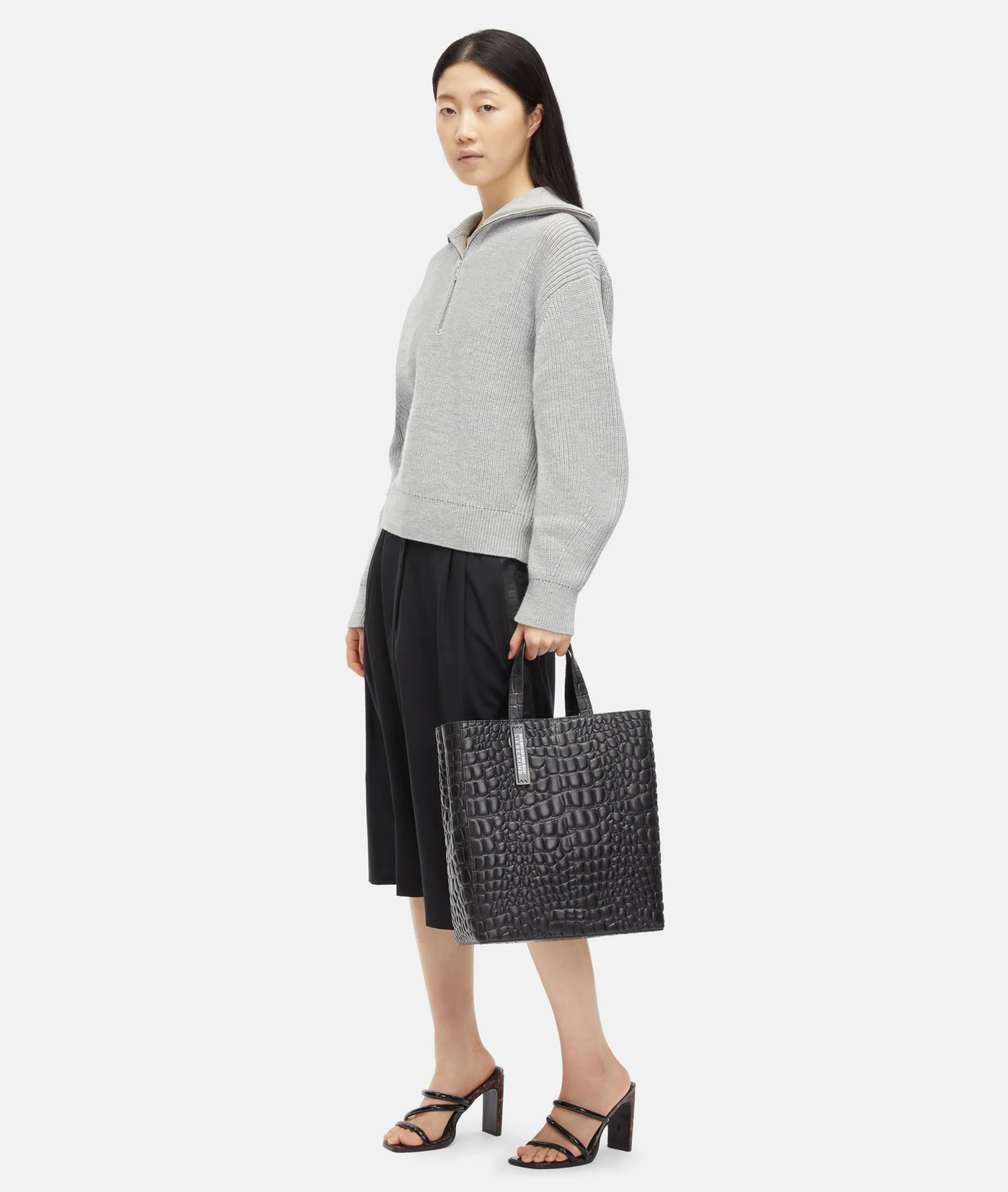 LIEBESKIND BERLIN Kroko Paper Bag Tote M