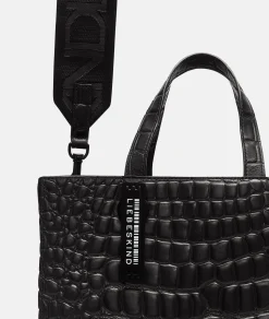 LIEBESKIND BERLIN Kroko Paper Bag Tote M